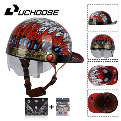 Scooter Helmet, Women's Electric Bike, Motorcycle Safety Supplies - black-feather-transparent-mirror-s