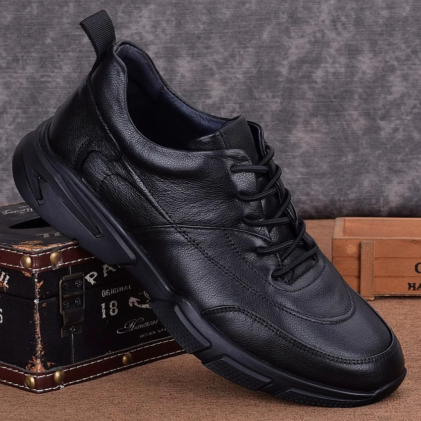 Внешняя торговля кожаные кроссовки Корейская версия британской модной туфли