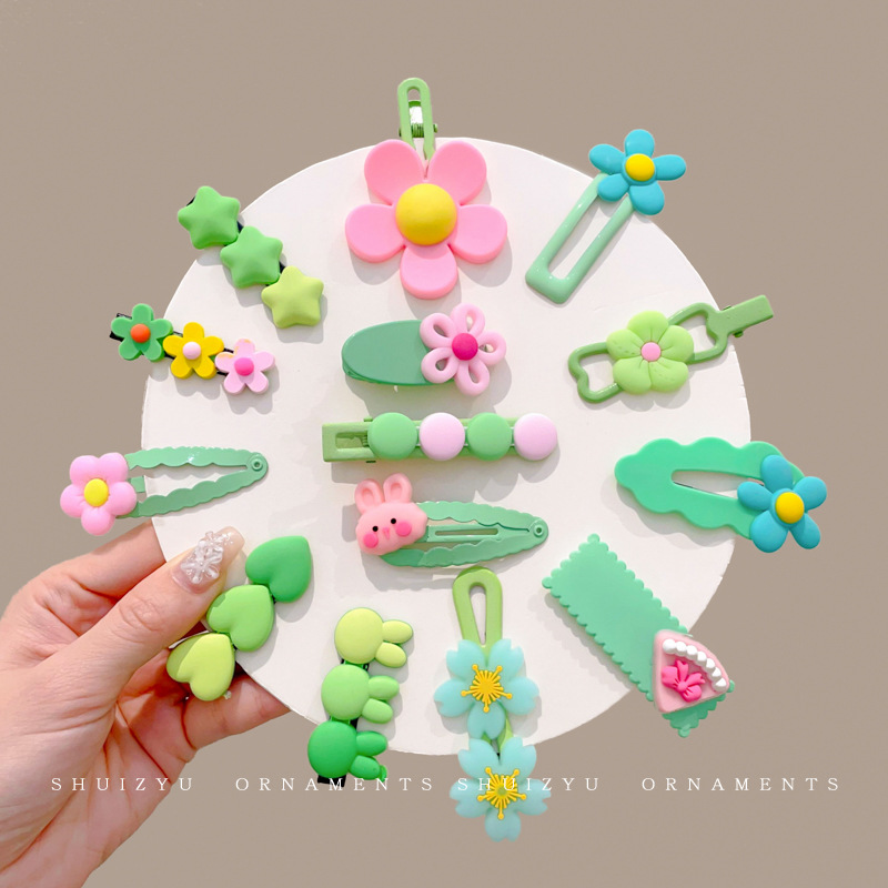 Clip de cabello de dopamina para niñas broche de cabello de la frente broche de cabello rotura BB clips lateral clips de cabello de bebé clips de frangeo toque