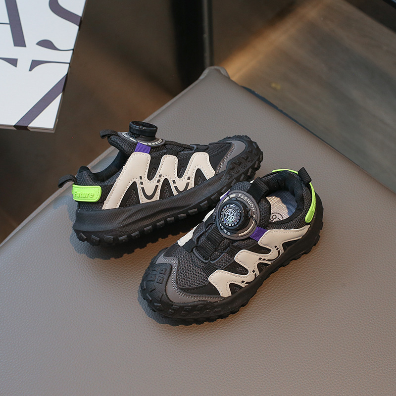 Vår och höst barnskor roterande knapp höst nya lilla tjej lätta Gump skor_voghion.com