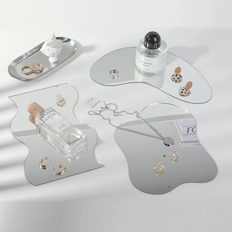 Ins Акриловое Зеркало Светоотражающая Поверхность Лоток Дисплей Аксессуары Фотография Реквизит Фотография Фон Украшения