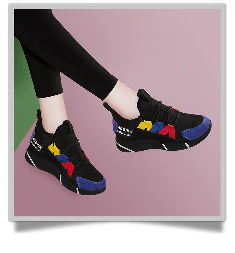 Giày sneaker nữ chunky đế dày tăng chiều cao, phối màu sành điệu mùa xuân hè 2025 — ML 8300-1 màu đỏ [có lót nhung] chiều cao gót 3.0cm, ML 8300 cao gót đỏ 3.0cm, ML 8300 màu xanh cao gót 3.0cm, ML 8300-1 màu xanh lam [có lót nhung] chiều cao gót 3.0cm chi tiết 13