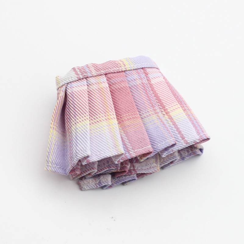 ブラインドボックス第1世代、第2世代、第3世代のドール服アクセサリー、17CMラブブドール用プリーツスカート、ショートスカート