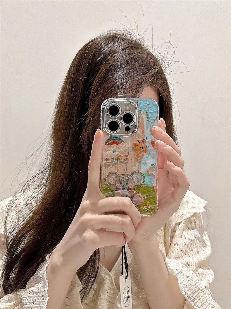 Amarillo Fondo colorido mariposa Apple 15ProMax nuevo Apple 15 teléfono caso para IPhone14/13/12 mujeres