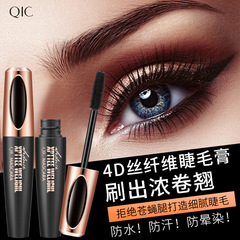 QIC Fast Selling Eyelash Mascara 4D Waterproof Thickening and Lengthening Waterproof Non-Transferable Popular Live Streaming Can Be Shipped