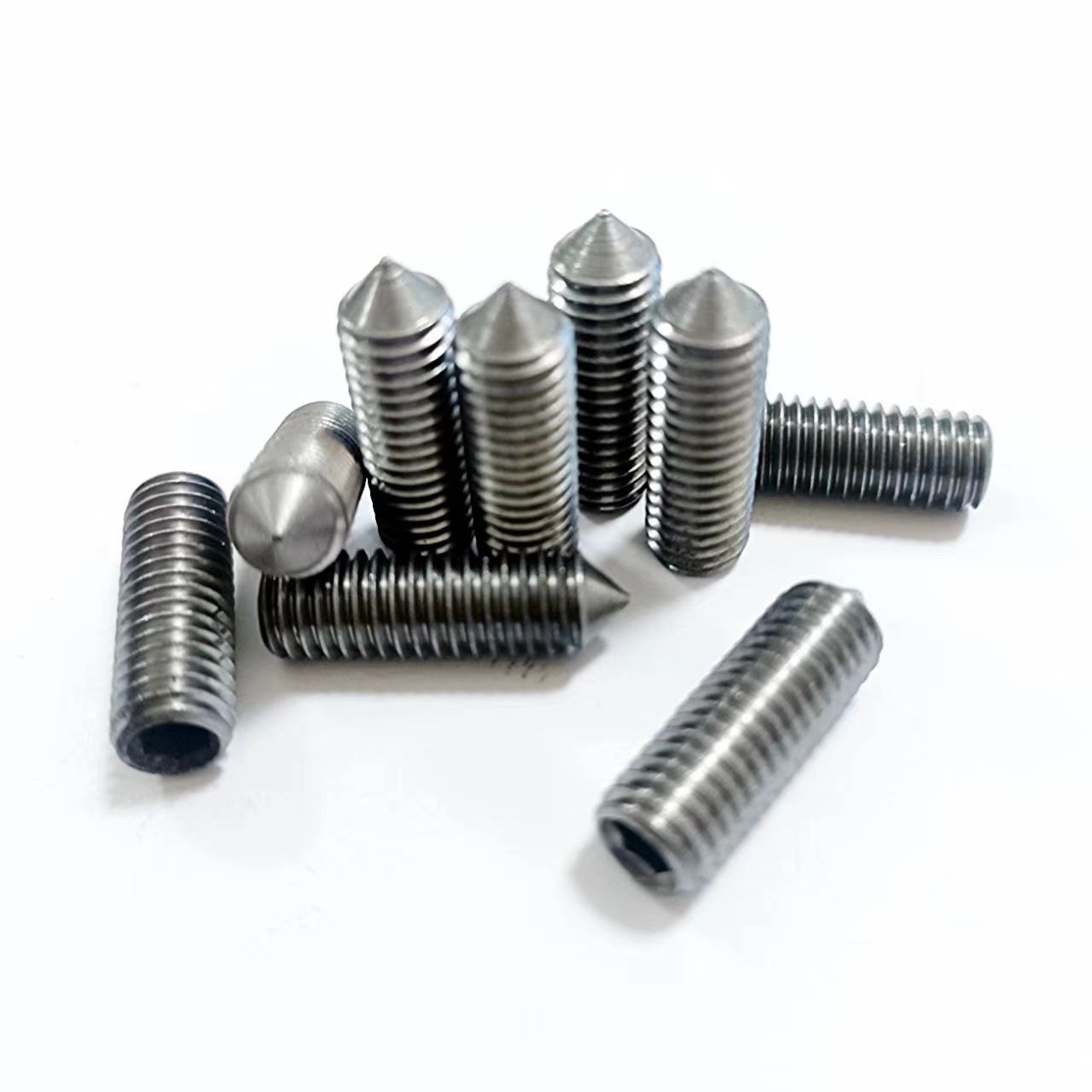 1035碳钢914本色机米 2.5深六角尖端机米 内六角尖尾 4*16尖端