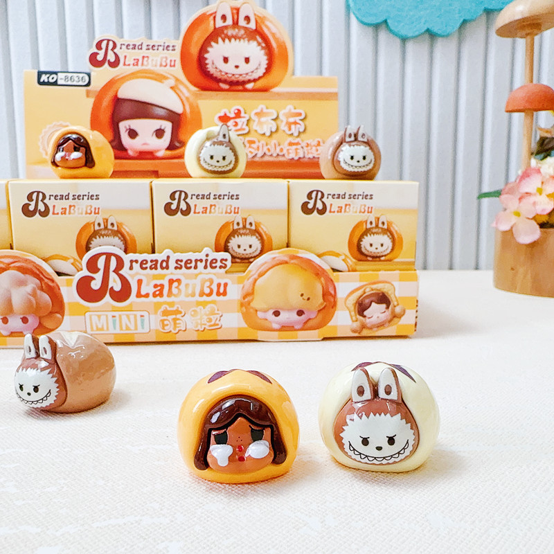 新商品LABUBUパンシリーズ樹脂小萌粒布ファッション玩具公仔DIYデスクトップ置物卸売り|undefined