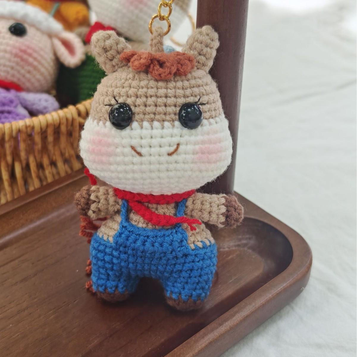 Colgante del zodiaco tejido a mano, muñeco de ganchillo hecho a mano, regalo lindo y personalizado, venta al por mayor y al por menor