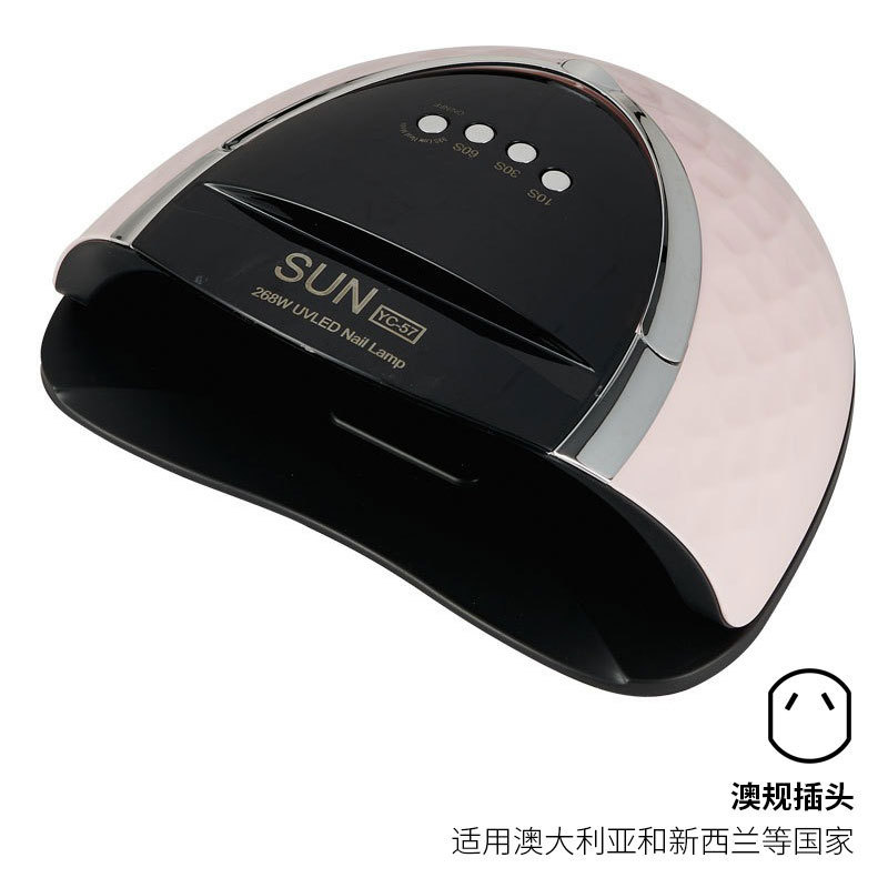 Lámpara de uñas de alta potencia para uso transfronterizo, lámpara de fototerapia LED de secado rápido para esmalte de uñas en gel, máquina de terapia de luz para uñas específica para salones de manicura