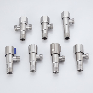 304 stainless steel triangle valve household 4 points toilet water heater hot and cold water inlet water stop triangle valve factory wholesale