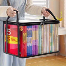 D 49875 Foldable book storage box bag ���۵��鼮�������