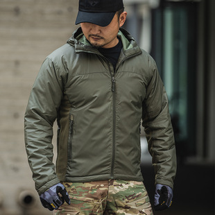 Forbearance Basic Tactical Cotton-padded Jacket Water-repellent Winter Cotton-padded Jacket Warm Inner Liner Men's Outdoor Cold-proof Clothing Winter Clothing