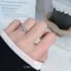 Retro ring, accessory, silver 925 sample