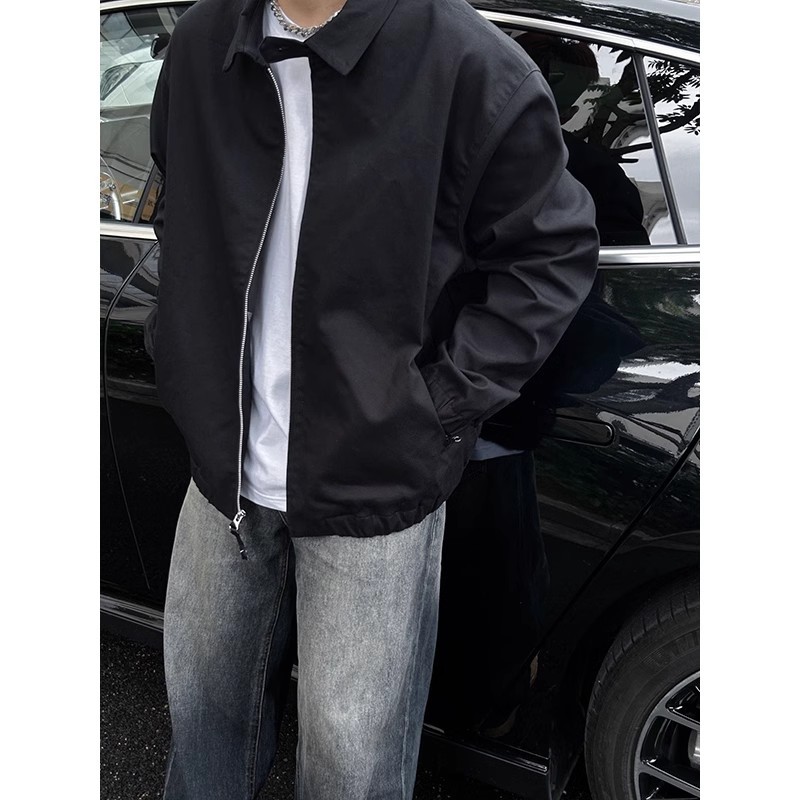 軍緑cleanfitジャケット男性モデル春秋スーツファッションブランド高級感カジュアルパイロット上着