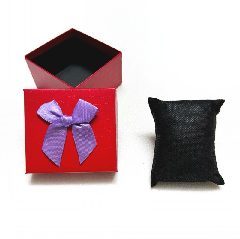 Serie multicolor arco 8 * 9 caja de reloj pulsera caja de embalaje de regalos caja de joyas