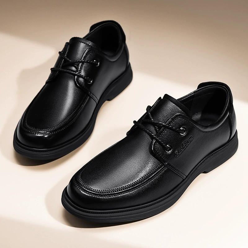 Кожаная обувь мужская осенняя мужская обувь бизнес-фортуна в британском стиле удобная дышащая повседневная осенняя новая обувь