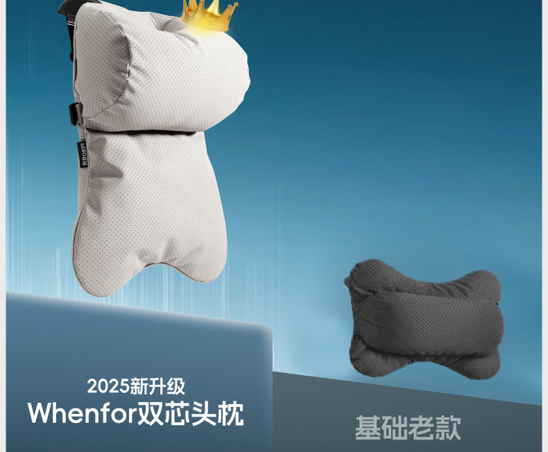 Suitable for Mercedes-Benz Headrest Maybach E300L/C260L/Glc300 High-End Car Neck Pillow, Backrest Pillow, Neck Pillow