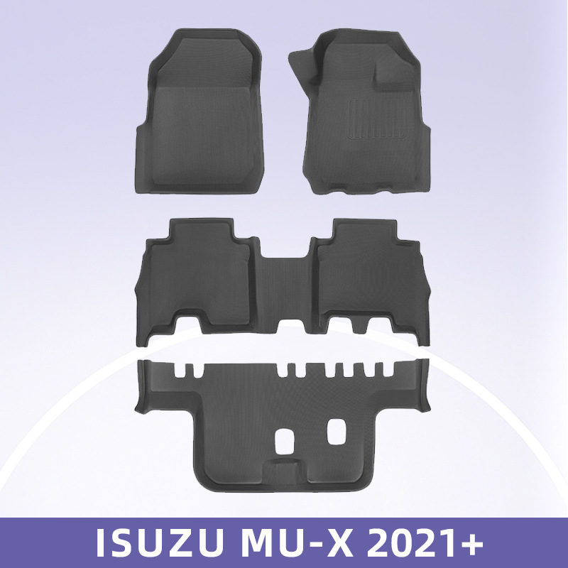 Aplicable a ISUZU MU-X 2021 - 2025 3D todo el tiempo material XPE almohadilla de pie almohadilla del maletero