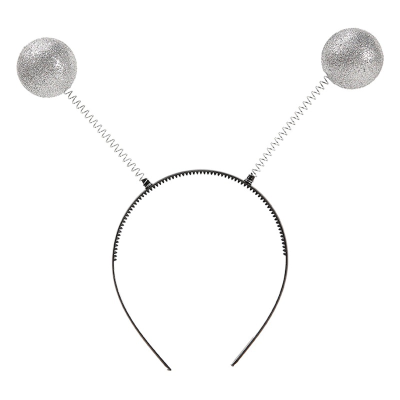 Amazon Venta caliente diadema alienígena plata verde alienígena gafas divertidas Marte diadema al por mayor