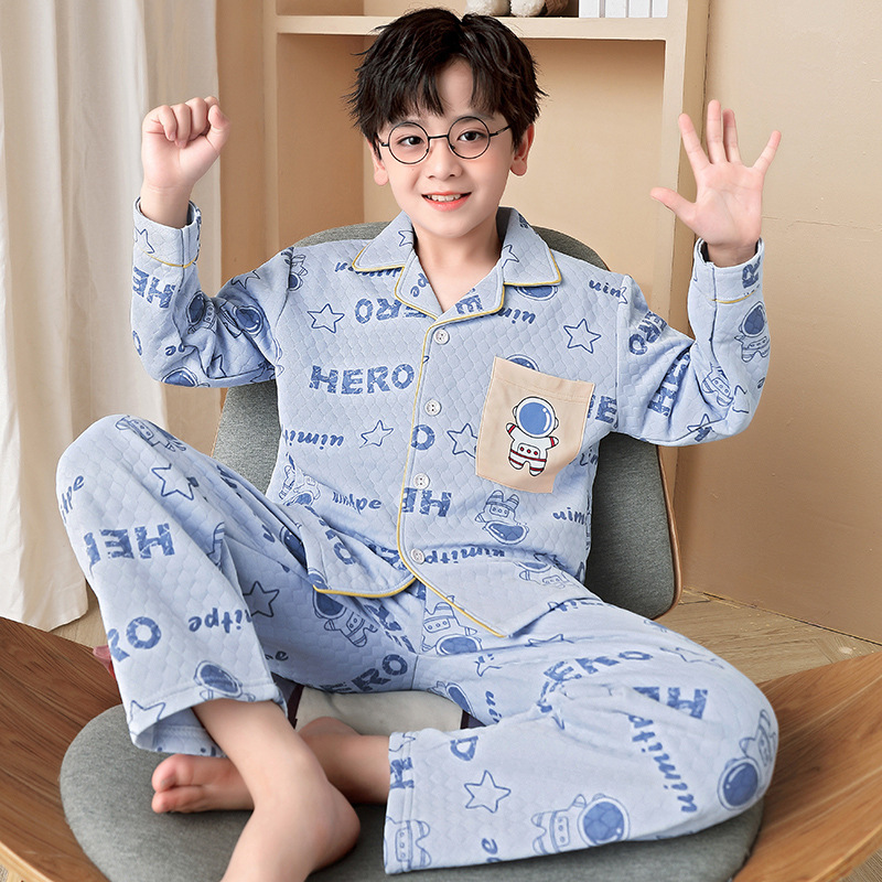 Demi-season children's cartoon warm pijama for boys