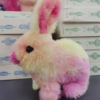 Colorful pink rabbit