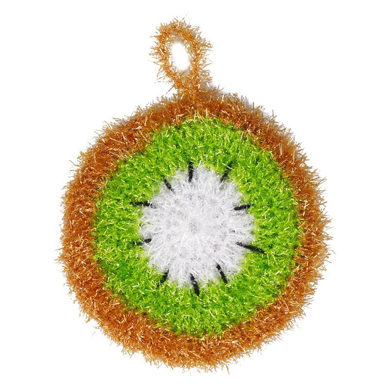 키위 접시 수건