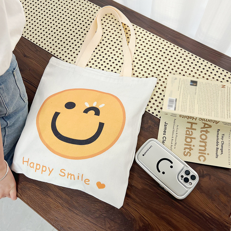 ファッションのキャンバスの小さい包みの女性のかわいい弁当は野菜の包みを買います2025春夏の新型の現物の子供のハンドバッグの日系|undefined