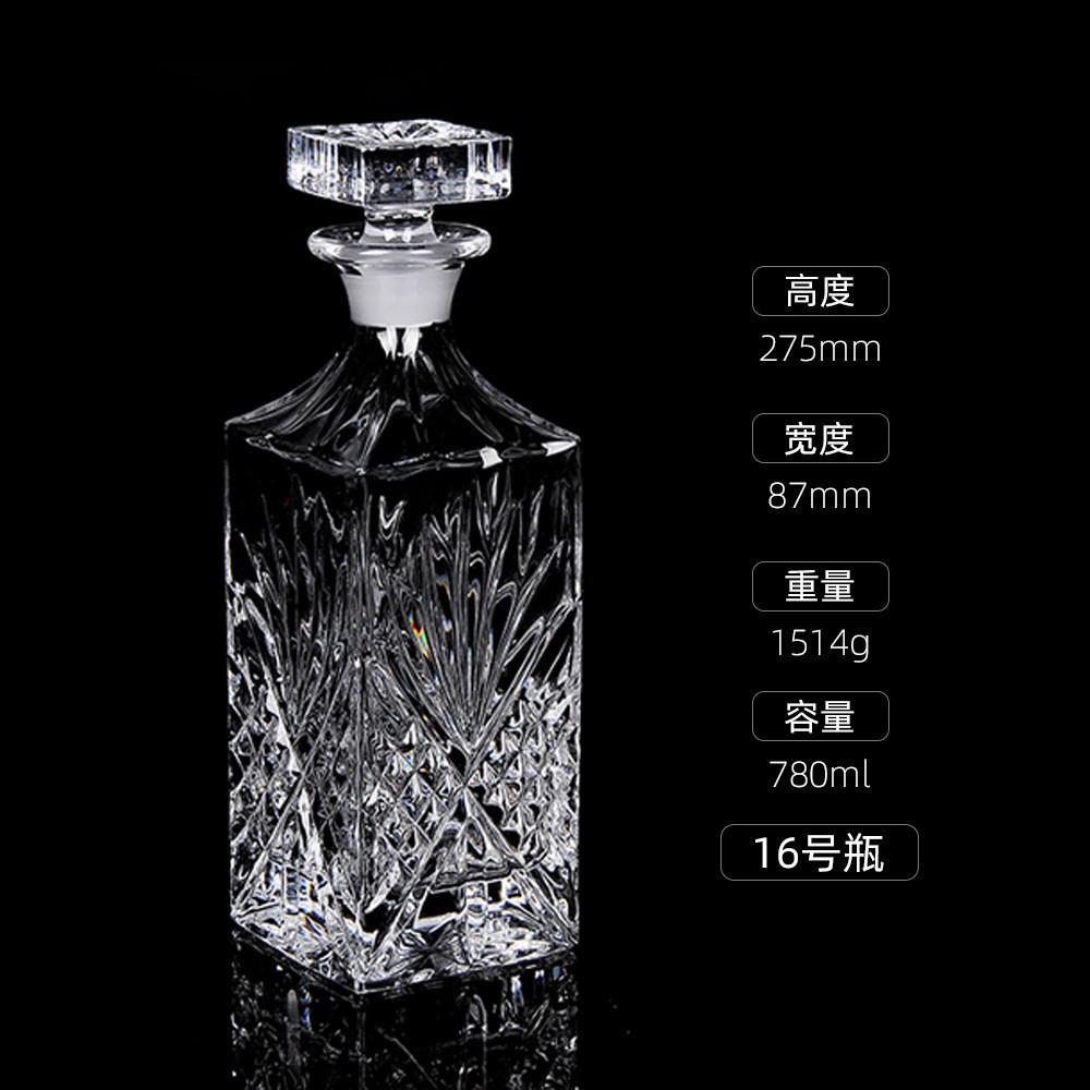 Botellas de vino de cristal transfronterizas directas de fábrica botellas de whisky europeas botellas de licores extranjeros botellas de vino blanco XO