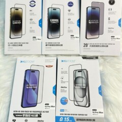 kuzuクール族強化ガラスフィルムは、Apple 17/16/15/14/Pro Maxに適しています。3D大曲面、高精細、覗き見防止、つや消し加工。