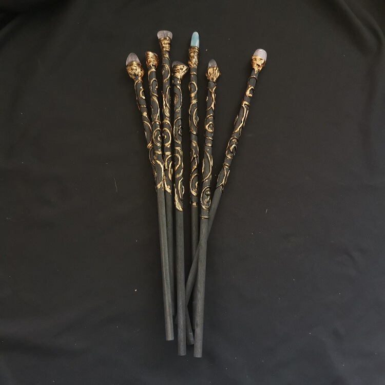 FHSJP WITCH魔法棒magic stick涟漪金漆权杖仪式道具Magic 图 4