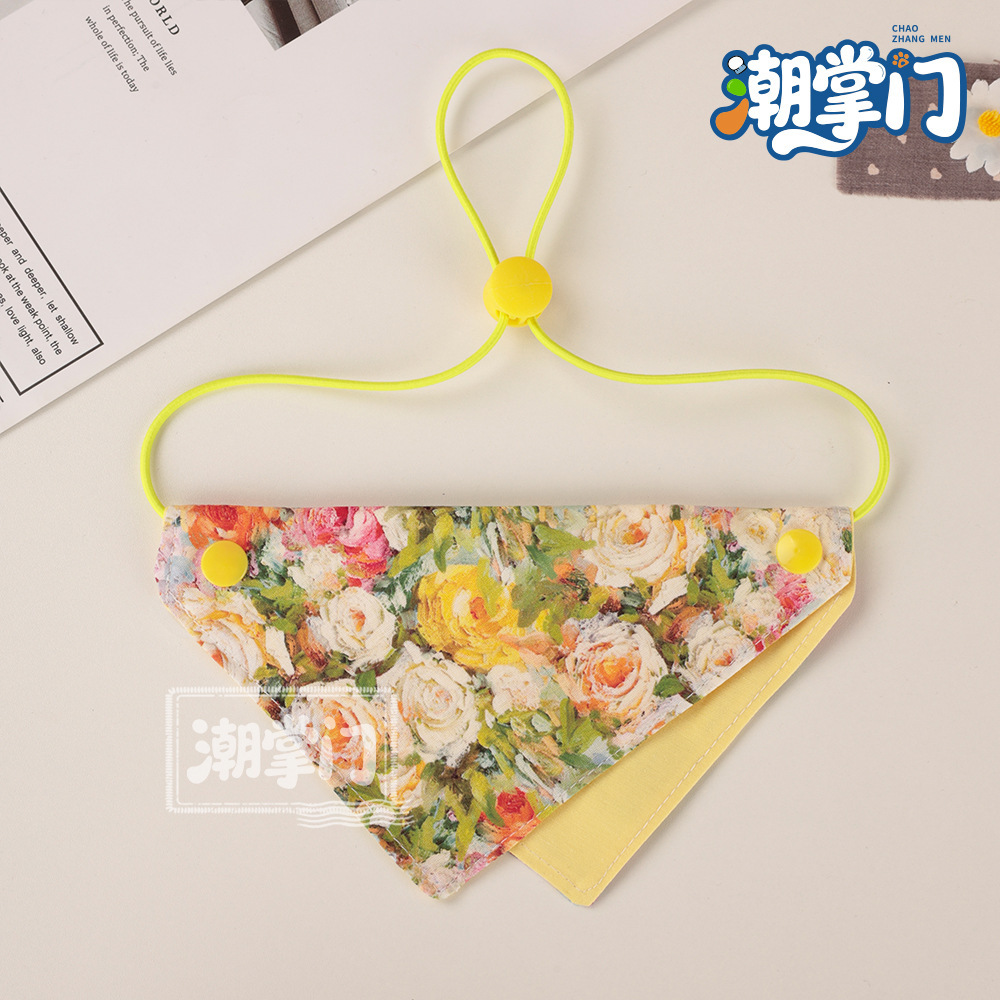 72 monet oil painting garden / S size: suitable for neck circumference 17cm-27cm