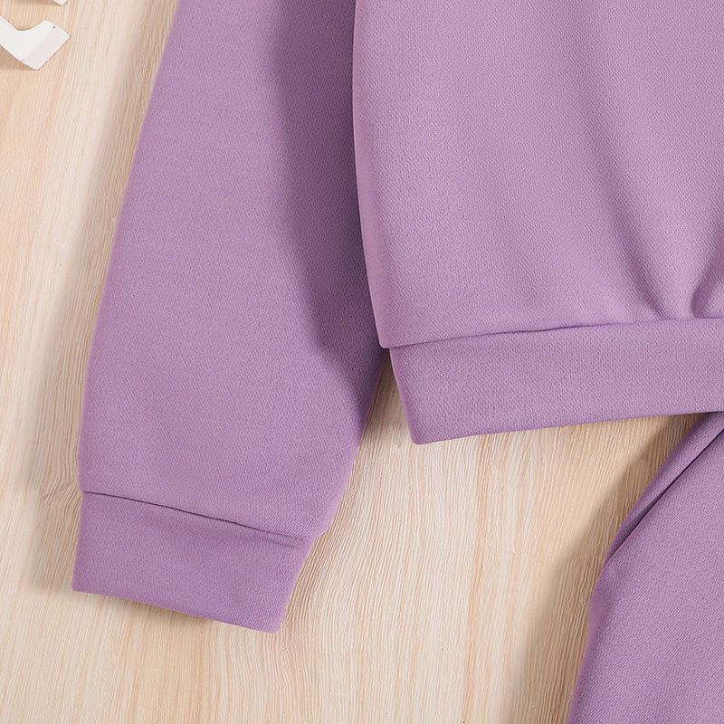 Abbigliamento per bambini 2023 autunno/inverno nuovi pantaloni casual con cappuccio a maniche lunghe per bambini set in due pezzi per ragazze_voghion.com