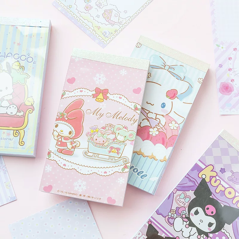 Креативный мультяшный Sanrio семейный блокнот для подписей, милый блокнот для начальной школы, бланк для записок