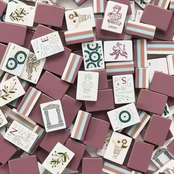 Acrylic American Mahjong, 160 tiles, four-layer color-blocked acrylic American Mahjong tiles, available for wholesale