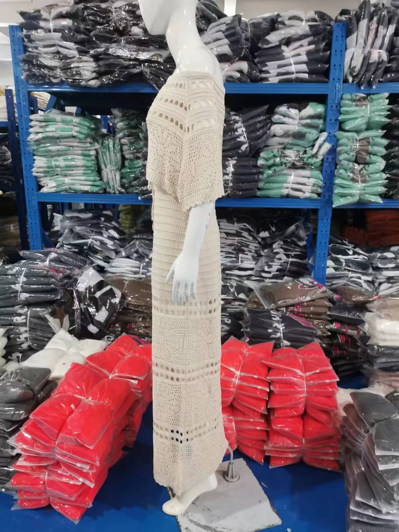 New Women'S Clothing, Fashionable And Casual, Hollow Lace-Up Shawl Dress, Long Dress. 31 Undefined