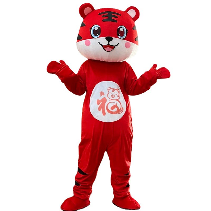 Мультяшная кукла-д mascot, тигр, талисман года