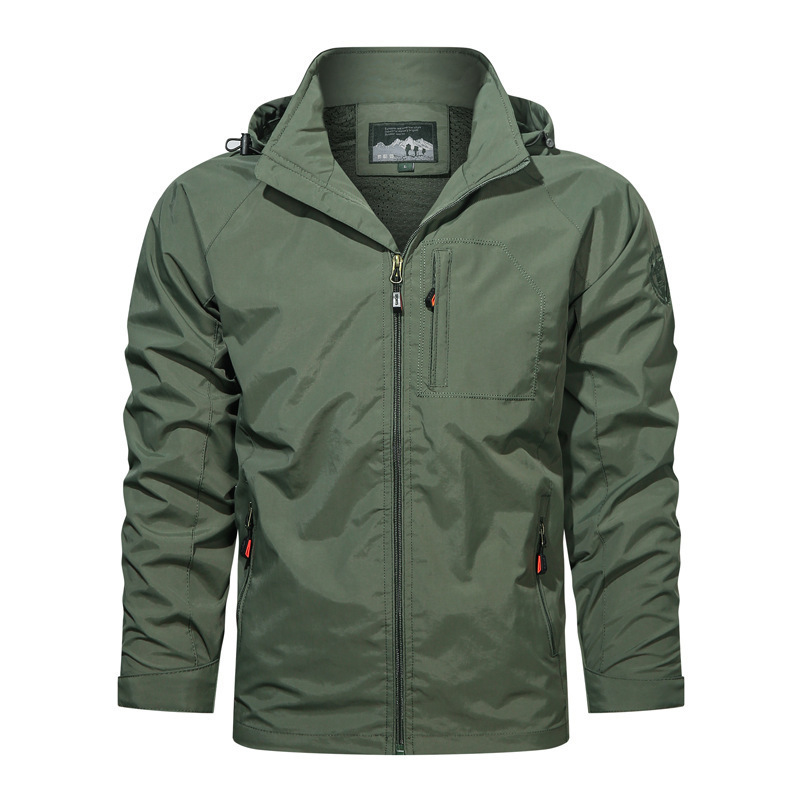 Men's Lightweight Windproof Jacket For Casual Spring Wear_voghion.com