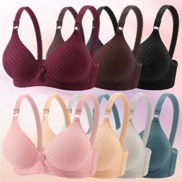 New style wireless push-up bra, plus size for mothers, anti-sagging, adjustable, comfortable, breathable, beautiful back lingerie