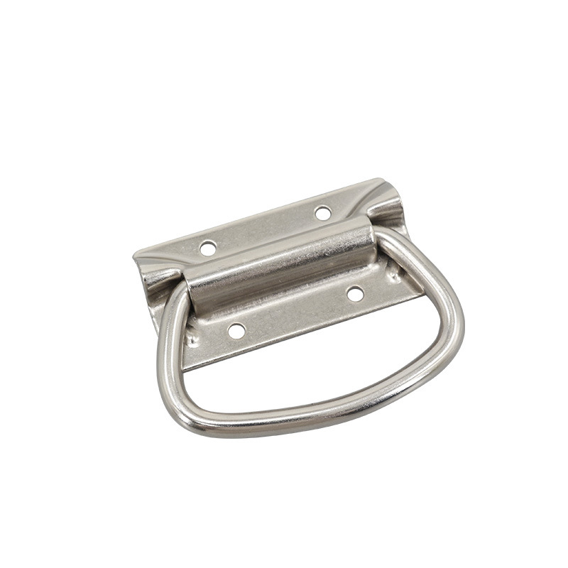 AW Anwang accesorios industriales 204 - hierro níquel chapado - mango de anillo de caja mecánica mango plegable mango de anillo de caja de madera
