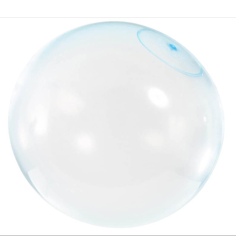 跨境注水透明弹力球泡泡球bubble ball 儿童玩具TPR软胶充气球