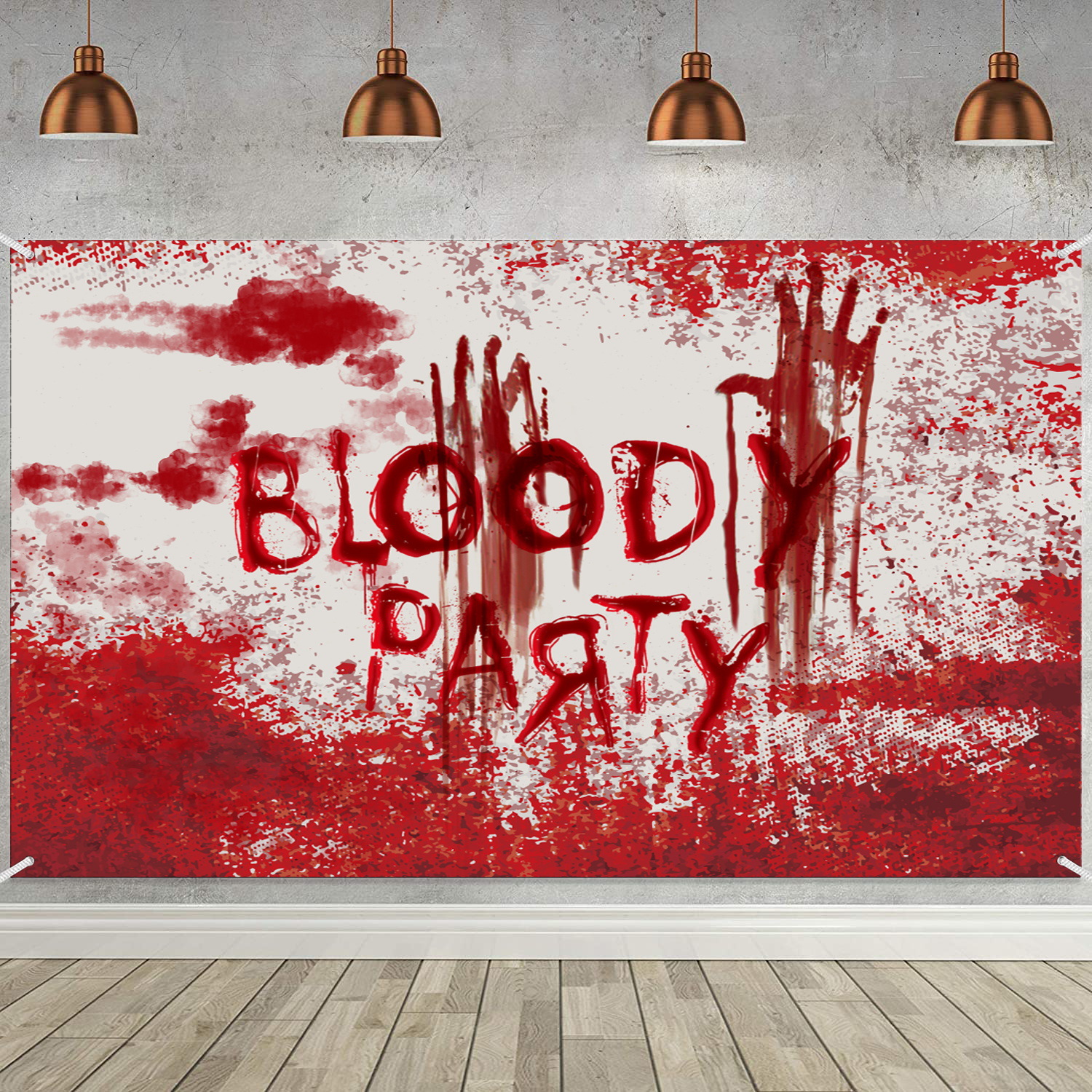 2021 transfronterizo nuevo cartel de Halloween Fondo tela banner escena atmósfera diseño decoraciones de Halloween