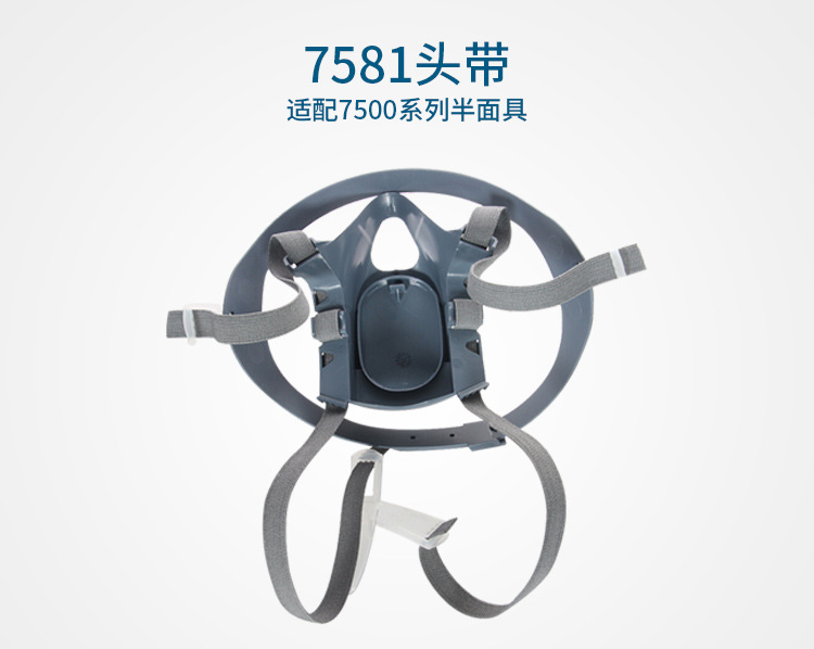 3M7581半面具头带组合 7502头带 防护面具配件7501头带 劳保批发