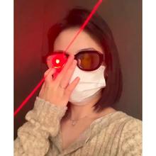 柯南发光眼镜黑科技搞怪直播道具抖音同款LED红眼特效眼镜充电款