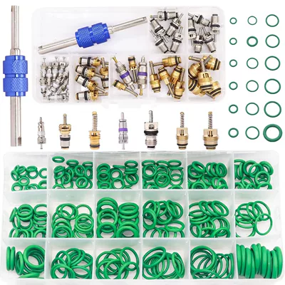 Automobile Air Conditioning Valve Core Boxed R12 R134A Suitable for Jetta, Mercedes-Benz, Audi and Other Repair Kits in Stock (valve) - 310pcs-set