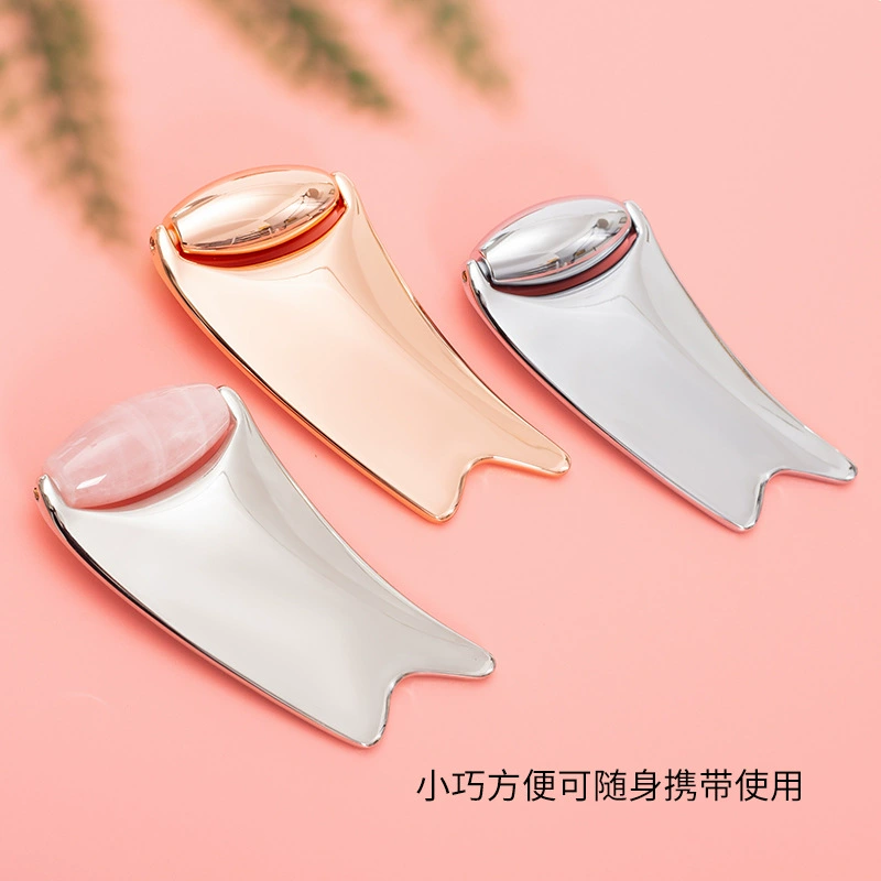 Мета-gua sha массажная доска и ролик из нефрита, массаж глаз, V‑линия лица, холодный компресс