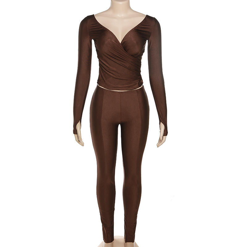 Damen Jumpsuit Schulterfrei Mit Hoher Taille Enges Sportset_voghion.com