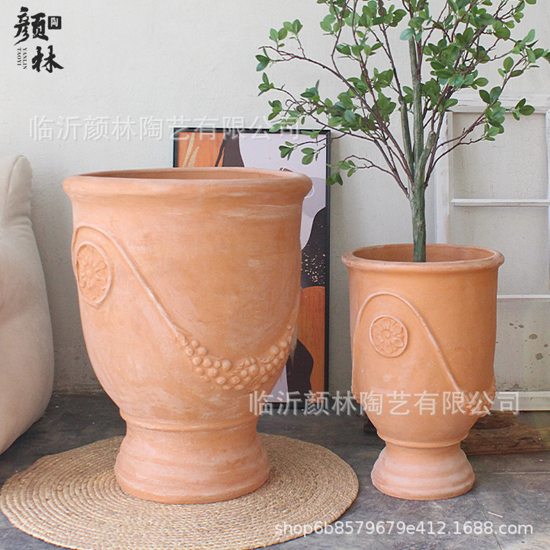 vasijas de cerámica americana vasijas de vino rurales vasijas de flores de estilo romano vasijas de exportación vasijas de cerámica gruesa de tierra vasijas de cerámica roja vasijas de pies altos