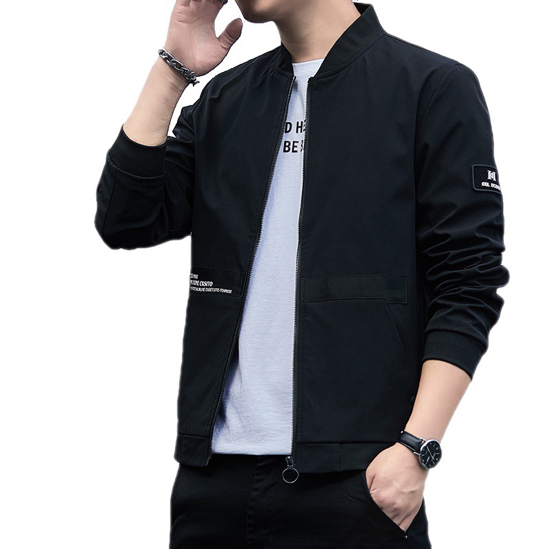 Abrigo de primavera y otoño de los hombres chaqueta uniforme de béisbol de los hombres de moda coreana 2023 nueva chaqueta de los hombres ocasionales de los deportes de los hombres