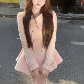 工厂人间梦露 早秋千金公主风小众设计连衣裙 R7105-1V冬2025新款