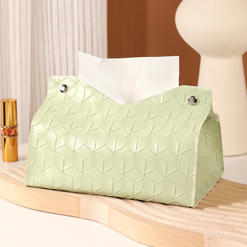 Caja de toallas de papel simple bolsa de toallas de sala de estar caja de extracción de lujo ligera coche pequeño viento fragante dormitorio escritorio sensación de alto nivel